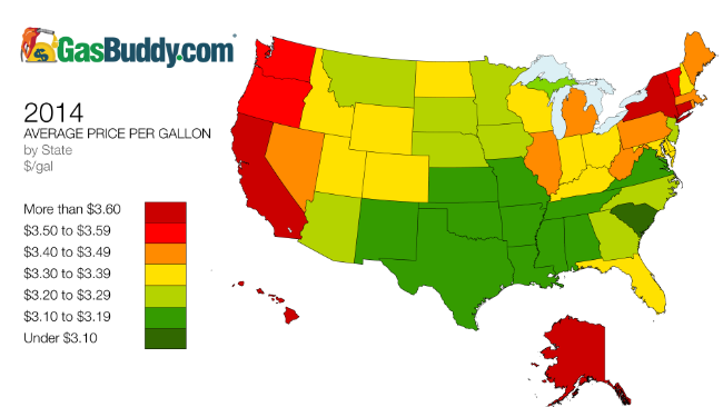 2014 Average Gas Price